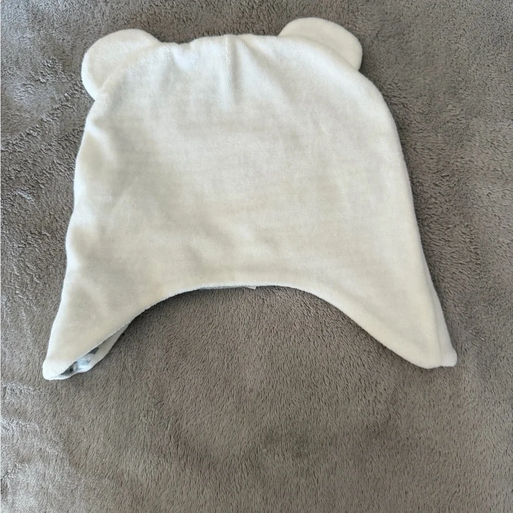 Moschino White Bear Embroidered Kids Hat